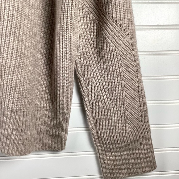 Charter Club Luxury 100% Cashmere Sweater Pullover Size Large Taupe - Picture 7 of 9